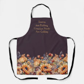 Blume für Herbstfarbe Schürze (Vorderseite)