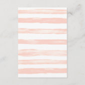 Blume für Hochzeiten, Pfirsich und Blush Begleitkarte (Rückseite)