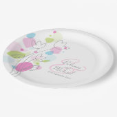 Blume für Hochzeitsblätter Pappteller (Schrägansicht)