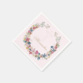 Blume für Hübsche Feldfarben Serviette (Ecke)