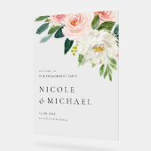 Blume für Hübsche Gartenmöbel Acrylschild (Winkel)