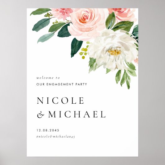 Blume für Hübsche Gartenmöbel Poster (Vorne)