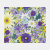 Blume für hübsche Hütte Fleecedecke (Vorderseite (Horizontal))