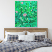 Blume für Hummeln, Wildblumen im Sommer Leinwanddruck (Insitu (Schlafzimmer))