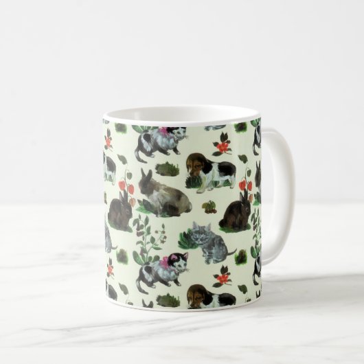 Blume für Hunde Kaffeetasse (VorderseiteRechts)