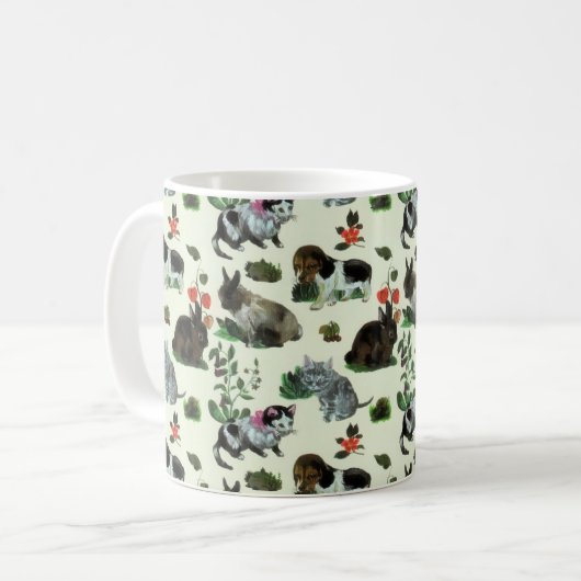 Blume für Hunde Kaffeetasse (Vorderseite Links)