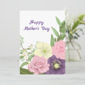 Blume für Ihre Pauschalreise Feiertagskarte (Stehend Vorderseite)