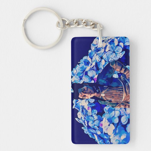 Blume für ihren Schlüsselanhänger (Vorderseite)