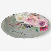 Blume für jeden Anlass Pappteller (Schrägansicht)