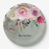 Blume für jeden Anlass Pappteller (Vorderseite)