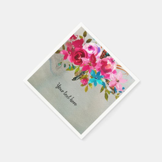 Blume für jeden Anlass Serviette (Ecke)