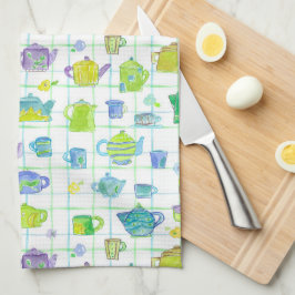 Blume für Kaffeekochen Geschirrtuch