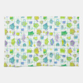 Blume für Kaffeekochen Geschirrtuch (Horizontal)