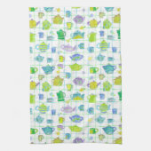 Blume für Kaffeekochen Geschirrtuch (Vertikal)