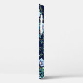 Blume für Kinder: nahtlos dunkelblau Case-Mate iPhone Hülle (Rückseite / Links)