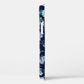 Blume für Kinder: nahtlos dunkelblau Case-Mate iPhone Hülle (Rückseite / Rechts)