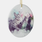 Blume für Kitty | ABSTRAKT | Wasserfarbe Keramikornament (Rechts)