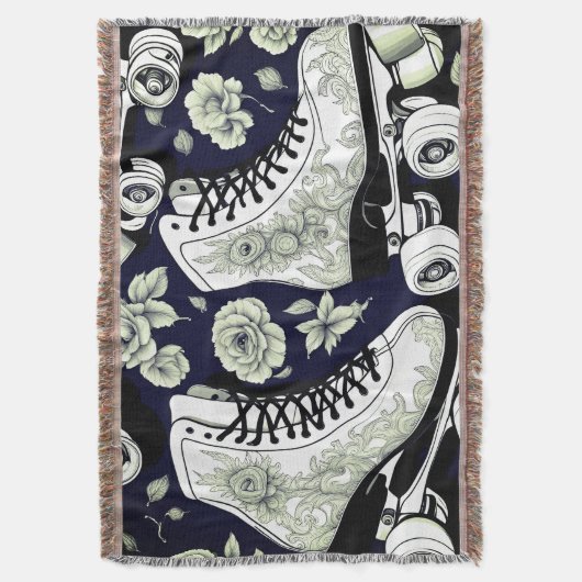 Blume für klassische Roller-Skate, Schwarz-weiß Decke (Vorderseite Vertikal)