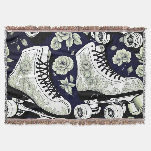 Blume für klassische Roller-Skate, Schwarz-weiß Decke (Vorderseite)