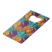 Blume für klassische Stile Geldbeutel Flaschenöffner (Rückseite Schrägansicht)