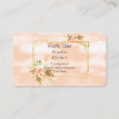 Blume für Korallenwatercolor in Goldrahmen Begleitkarte (Vorderseite)