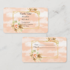 Blume für Korallenwatercolor in Goldrahmen Begleitkarte