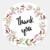 Blume für Kränze Runder Aufkleber (Vorderseite)