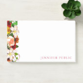 Blume für kreative Aquarellblumen Moderne Vorlagen Post-it Klebezettel (Büro)