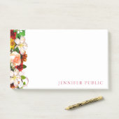 Blume für kreative Aquarellblumen Moderne Vorlagen Post-it Klebezettel (Auf Schreibtisch)