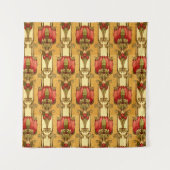 Blume für Kunst und Handwerk, Handwerker oder Miss Wandteppich (Vorderseite)