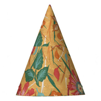 Blume für künstlerische Aquarellbilder: Farbenfroh Partyhütchen