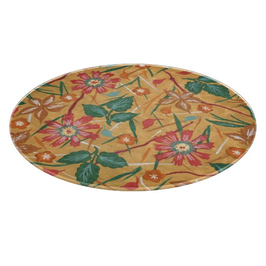 Blume für künstlerische Aquarellbilder: Farbenfroh Schneidebrett (Ecke)