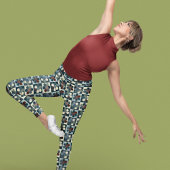 Blume für Länderpatchwork Leggings