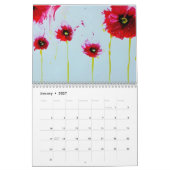 Blume für lebendige Farben Kalender (Jan 2027)