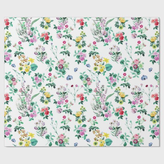 Blume für lebendige Felder Geschenkpapier (Flach)