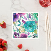 Blume für lila Blaue Rose Serviette (Beispiel)