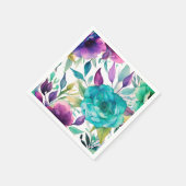 Blume für lila Blaue Rose Serviette (Ecke)