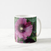 Blume für lila Hibisken Kaffeetasse (VorderseiteRechts)