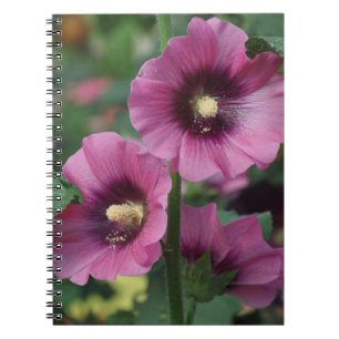 Blume für lila Hibisken Notizblock