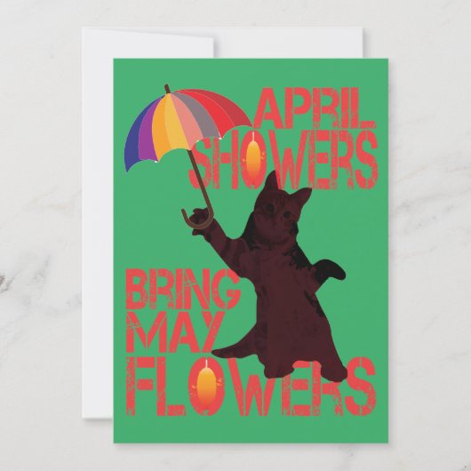 Blume für Mai Einladung (Vorderseite)