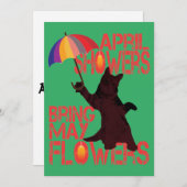 Blume für Mai Einladung (Vorne/Hinten)