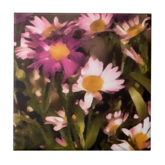 Blume für meine Freunde Fliese (Vorderseite)