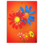 Blume für Metallgärten Klemmbrett (Rückseite)