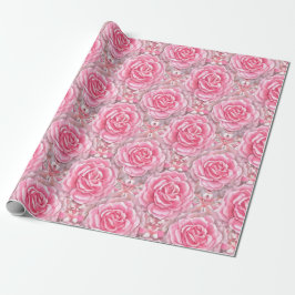 Blume für Musterflorale Rose Geschenkpapier