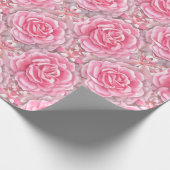 Blume für Musterflorale Rose Geschenkpapier (Ecke)