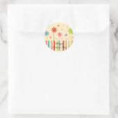 Blume für Muttertagsaufkleber Runder Aufkleber (Tasche)
