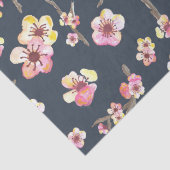 Blume für Navy Blue und Pink Cherry Blossom Seidenpapier (Detail)