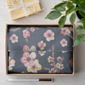 Blume für Navy Blue und Pink Cherry Blossom Seidenpapier (Geschenk)