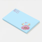 Blume für niedliche Bienen Post-it Klebezettel (angewinkelt)