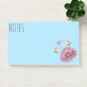 Blume für niedliche Bienen Post-it Klebezettel (Büro)